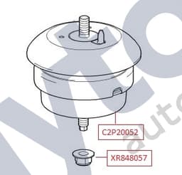 XR848057 — Engine mount - V8 models - Hexagonal nut