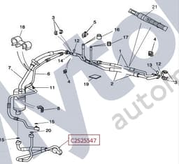 C2S25547 — Air conditioning system - Compressor hose