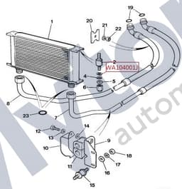 WA104001J — Oil cooler - Plain washer