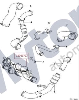 C2D23727 — Air charge cooling system - Valve