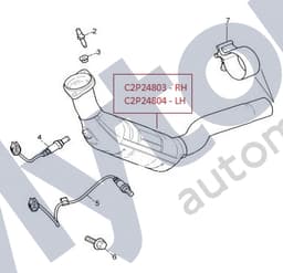 C2P24803 — Catalytic converter - Right hand