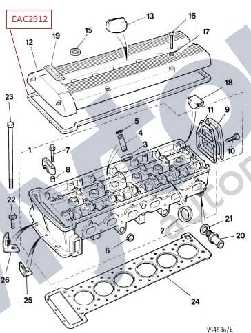 Camshaft cover - Seal