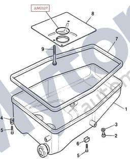 JLM2127 — Oil sump pan - O-Ring