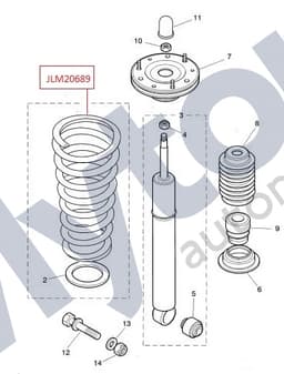 JLM20689 — Front springs (kit) - Coupe