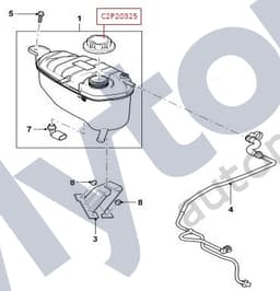 T4A49210 — Expansion tank reservoir cap