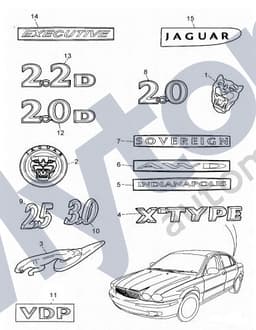 C2S27583 — Trunk/Boot Lid Badge - 2.0D
