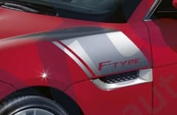 T2R5503MEN — F-TYPE Bonnet Decals - Silver