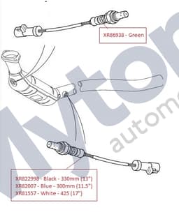 XR82007-A — Heated Lambda / Oxygen Sensor Rear/Lower - Blue shroud
