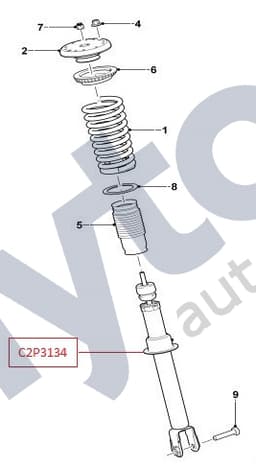 C2P3134 — Front Shock Absorber