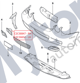 C2C36652 — Fog lamp bracket - LH