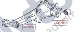 C2S14740 — Rear Hub Carrier - Large Bush