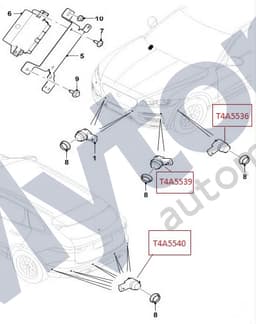 T4A5539 — Parking sensor - Front side