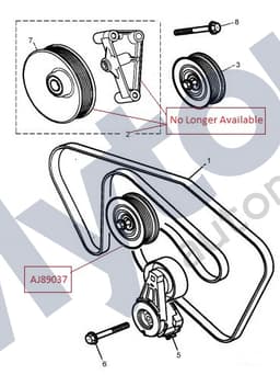 AJ89037 — Idler Pulley