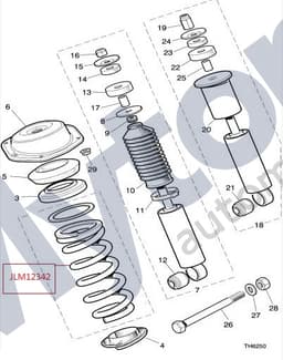 JLM12342-A — Rear Spring (pair)