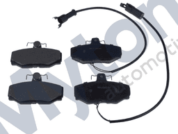 JLM1282-A — Rear Brake Pad Set with 'D' connector