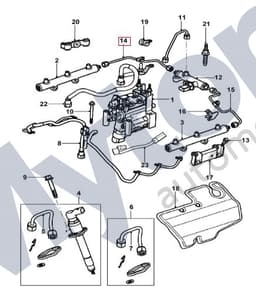 C2C34712 — High Pressure Tube - RH A-Bank