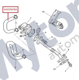 NNE3947BA — Heater hose