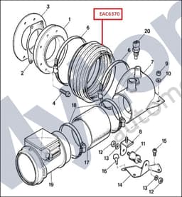 EAC6370 — Flexible hose - Trumpet to airbox