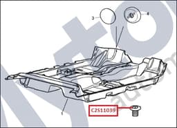C2S11039 — Carpet - push-in fastener