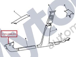 C2S1204LEG — A Post - L/H lower finisher
