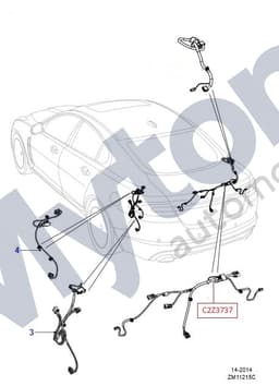 C2Z3737 — Boot lid - harness