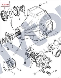 JLM337 — Differential - Oil seal