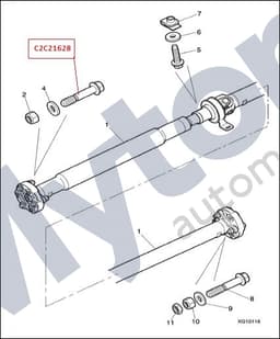 C2C21628 — Propshaft assembly - Hexagonal Head Bolt