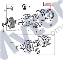 AJ83744 — Crankshaft Oil Seal