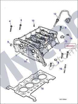 JD61054 — Cylinder Head - Bolt M10 x 160mm