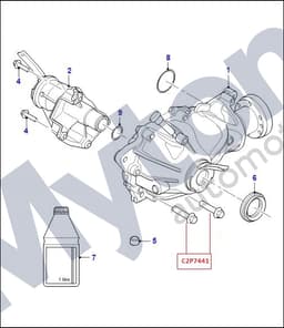 C2P7441 — Vertical link to hub bolt - M12 x 50mm (multiple applications)