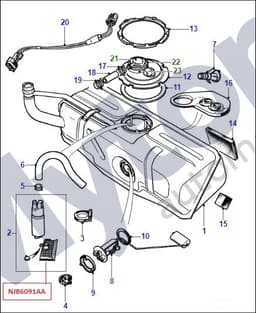 NJB6091AA-A — Fuel Pump - Filter
