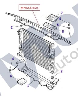 MNA4180AC — Radiator Mounting Panel
