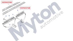 HXF6037AB — Rear Treadplate Insert - Daimler LWB models