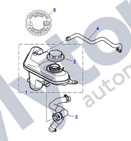 C2C17258 — Expansion Tank - Plenum Drain Tube