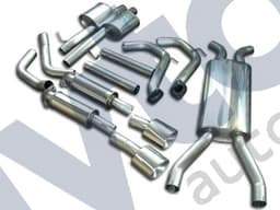 X8S01 — Stainless Sports Exhaust (Sleeve Fit)