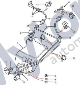 LR061678-A — Washer Jet Rear W/Screen