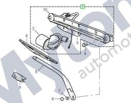 DKD100630-O — Wiper Motor (Motor Only) Discovery 2 LHD