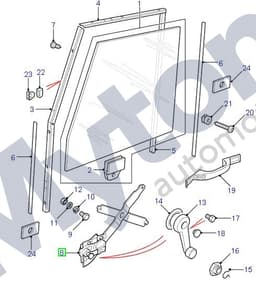 CUH000111-A — Window Regulator - Front LH