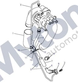 ERR3494-A — Oil Drain Pipe Turbo