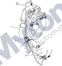 ERR3495-A — Oil Feed Pipe Turbo
