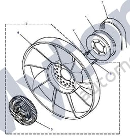 ERR4959-O — Viscous Unit Hot Clima DII 4.0L