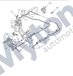 JUF102440-A — Pipe assembly - compressor/condenser