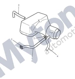 LLH500100-A — Hose - Breather Manifold