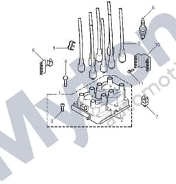 NGC103790-A — HT Ignition Lead No. 6 Cylinder
