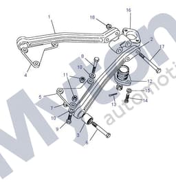 LR045323-O — Link Assembly Upper RH