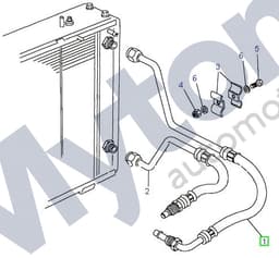 PBP500190-A — Oil Cooler Pipe