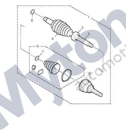 TDB103520-O — Front Driveshaft