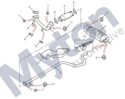 WCD105220-O — Downpipe - Exhaust 