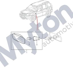 XZQ100210L-O — Bulb Amber Side Repeater P38,RR2002 Freelander
