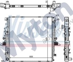 PCC500041-A — Radiator 4.0 i V6 & 4.4 i V8